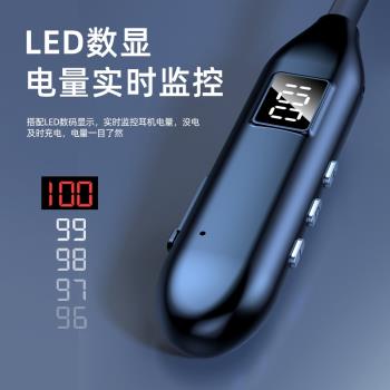 2025新款掛脖頸掛式藍芽無線耳機超長續航運動跑步入耳降噪高音質