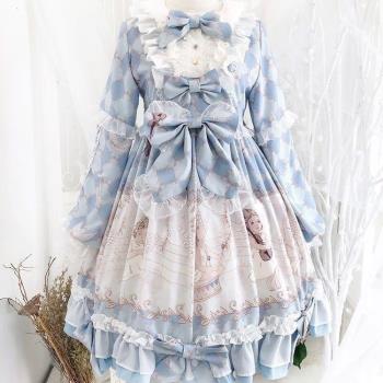 Lolita公主洛麗塔日常少女蕾絲洋裝愛神樂章op連衣裙