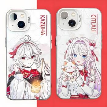 新年茜特菈莉適用OPPOA5PRO手機殼OPPO原神彩銀A3/2PRO萬葉刻晴A97/72/56S心海A57/58X甘雨A55/53S套k11/12