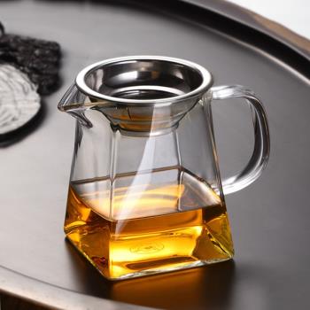 耐熱玻璃公道杯大小號功夫茶具