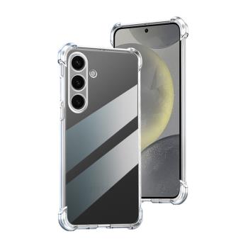 適用三星S24手機殼S23四角氣囊S24Ultra加厚防摔Galaxy S22透明矽膠S21+保護套S21FE超薄S23Plus個性S20軟殼