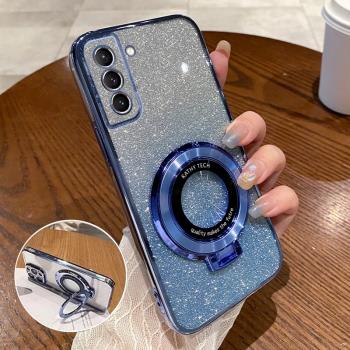 三星S21手機殼Galaxy S21+新款Ultra保護套5G透明矽膠G9910防摔全包9960女男高級感9980帶支架samsung軟外殼