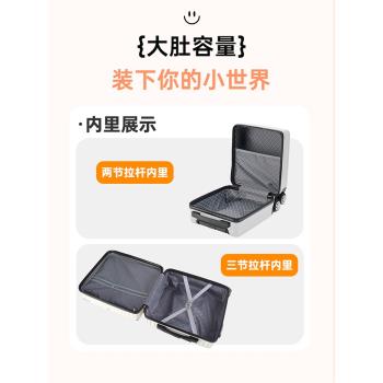 行李箱女18寸登機箱小型輕便密碼箱男耐用出差旅行箱拉桿箱免託運