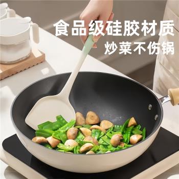 矽膠鍋鏟家用不粘鍋專用炒菜鏟子食品級耐高溫加長湯勺廚具套裝