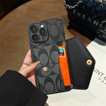 適用三星A42手機殼A34插卡套A32商務卡夾A30S可裝卡GalaxyA35支架A20E復古A25小眾A21S皮質A23簡約防摔保護套