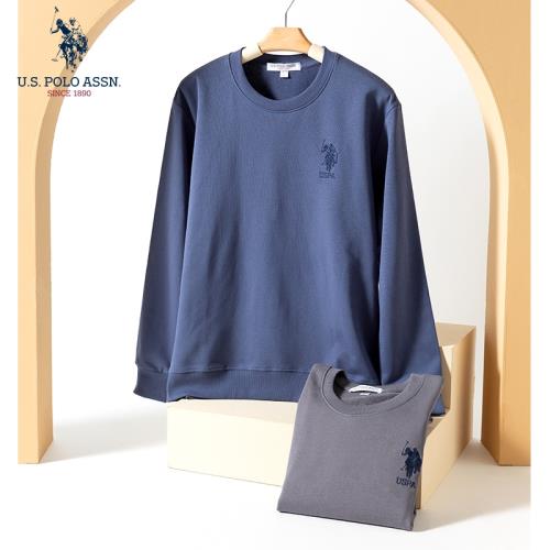 uspoloassn美國馬球協會 春秋男士圓領衛衣 運動休閑長袖T恤