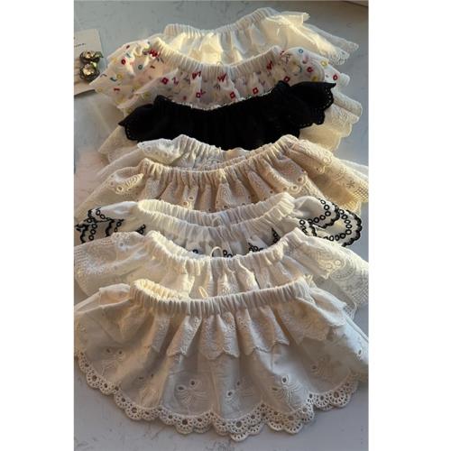 童裝女童屁簾半身裙2025春夏洋氣兒童百搭疊穿蛋糕裙蕾絲花邊短裙