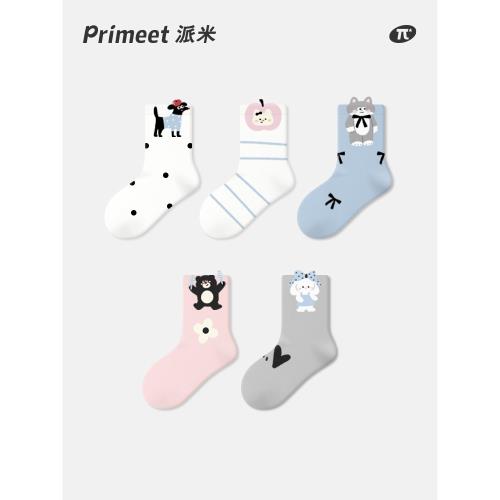 派米兒童襪子夏薄款中筒襪女孩寶寶可愛童襪男童女寶春夏女童長襪