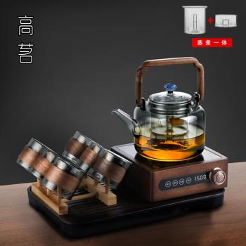 復古電陶爐煮茶壺套裝2025新款高階茶爐新型家用煮茶器玻璃燒水壺