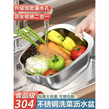 多功能淘米神器家用濾水籃不銹鋼