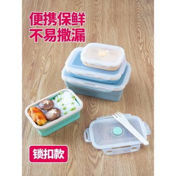 易優家矽膠折疊碗便攜式食品級耐高溫伸縮野餐兒童寶寶旅行折疊碗