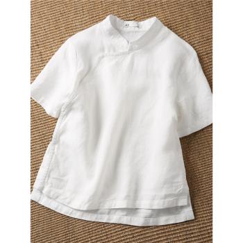 外單民族風改良版茶藝服旗袍上衣