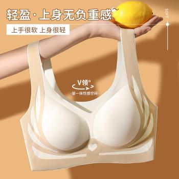 輕奢感無痕聚攏反重力提拉內衣女背心親膚舒適無鋼圈收副乳文胸罩