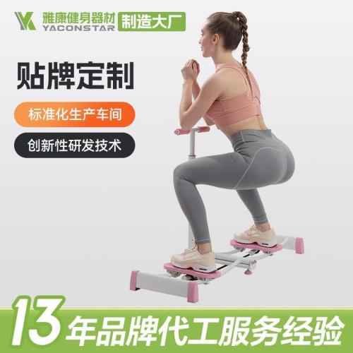 爆款家用健身器材帶扶手美腿機夾腿器健身修腿 直立拉伸滑雪機