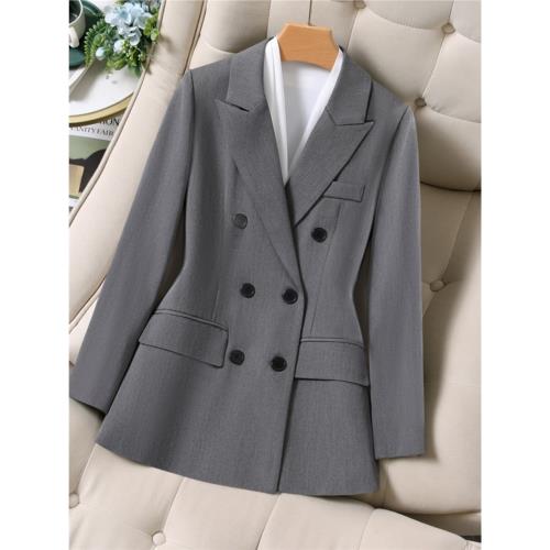 高級感大碼女裝職業通勤西裝套裝胖mm面試工裝西服微喇褲兩件套裝