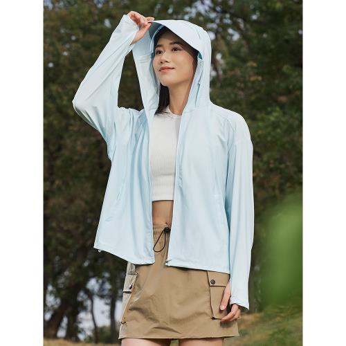 (免運)時尚寬松冰絲防曬衣女2025夏新款大帽檐防曬遮陽UPF50+皮膚衣外套