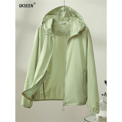 (免運)防曬衣女2025年夏季新款戶外出行防紫外線薄款大碼連帽防曬服外套