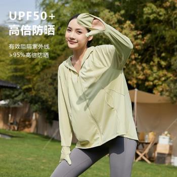 (免運)指尖防曬衣女夏防紫外線戶外涼感輕薄透氣遮陽中長款手套款防曬服