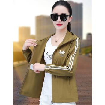 (免運)防曬衣女2025夏季新款輕薄防曬服連帽遮陽透氣時尚媽媽皮膚衣外套