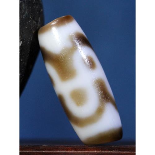 圣飾奇緣天然真品西藏廟供院供老礦瑪瑙至純虎牙六瓣蓮花天珠項鏈|項墜