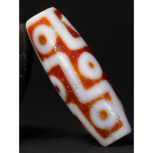 圣飾奇緣 天然真品西藏廟供院供老礦瑪瑙 龍鱗紅肉九眼天珠鎖骨鏈