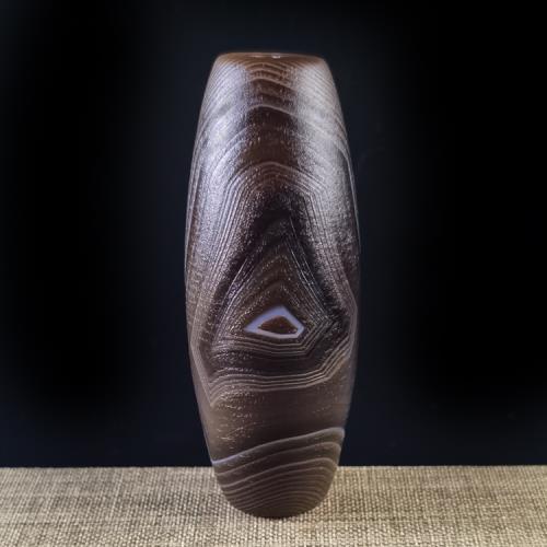 西藏天然眼石頁巖天珠棗金玉髓纏絲大天眼吊墜鎖骨項鏈民族風情侶