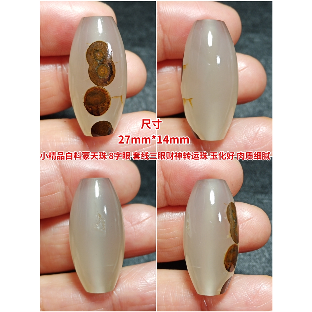 蒙天珠精品鎖骨珠西藏天珠瑪瑙吊墜天然九眼石頁巖錢幣原石|項墜/吊墜