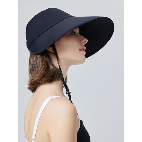 (免運)UVBANANA夏季大帽檐遮臉防曬帽女防紫外線遮陽帽戶外騎行太陽帽子