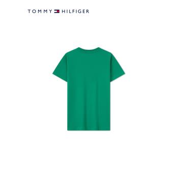 (免運)Tommy夏季童裝男舒適純棉休閑運動簡約刺繡圓領內搭短袖T恤22627