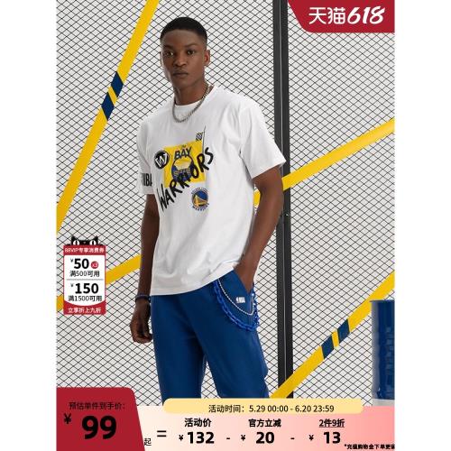 (免運)NBA 勇士隊Sharpie記號筆簽名圓領T恤 運動休閑時尚舒適簡約百搭