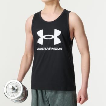 (免運)UA安德瑪健身訓練背心男2025夏季新款圓領無袖T恤跑步運動服上衣