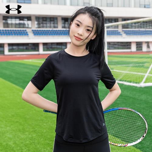 (免運)德瑪官方UA RUSH女子短袖2023夏季新款訓練運動服半袖T恤1368178