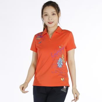 (免運)La Pagayo拉柏家雅女裝針織彈力大碼POLO領款修身顯瘦運動休閑T恤