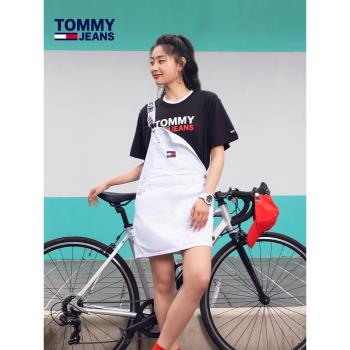 (免運)【純棉合身】Tommy夏季男女美式休閑字母印花運動短袖T恤15379