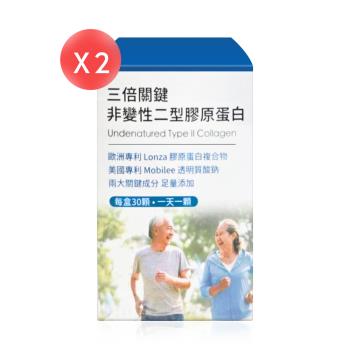 【配方時代】三倍關鍵非變性二型膠原蛋白 30顆*2盒 (共60顆)