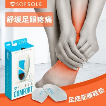 (免運)sofsole舒足速樂後跟墊男女透氣輕盈減壓運動腳跟鞋墊