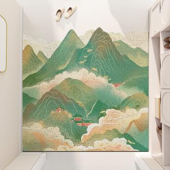 (免運)入戶地墊進門家用絲圈地毯小清新玄關可裁剪腳墊大門口蹭土換鞋墊