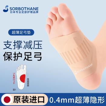 (免運)日本進口Sorbothane足弓墊扁平足鞋墊支撐高足弓塌陷訓練器矯正襪