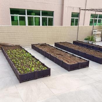 樓頂種菜專用箱神器陽臺屋頂菜園蔬菜種植箱戶外露臺花園花盆花箱