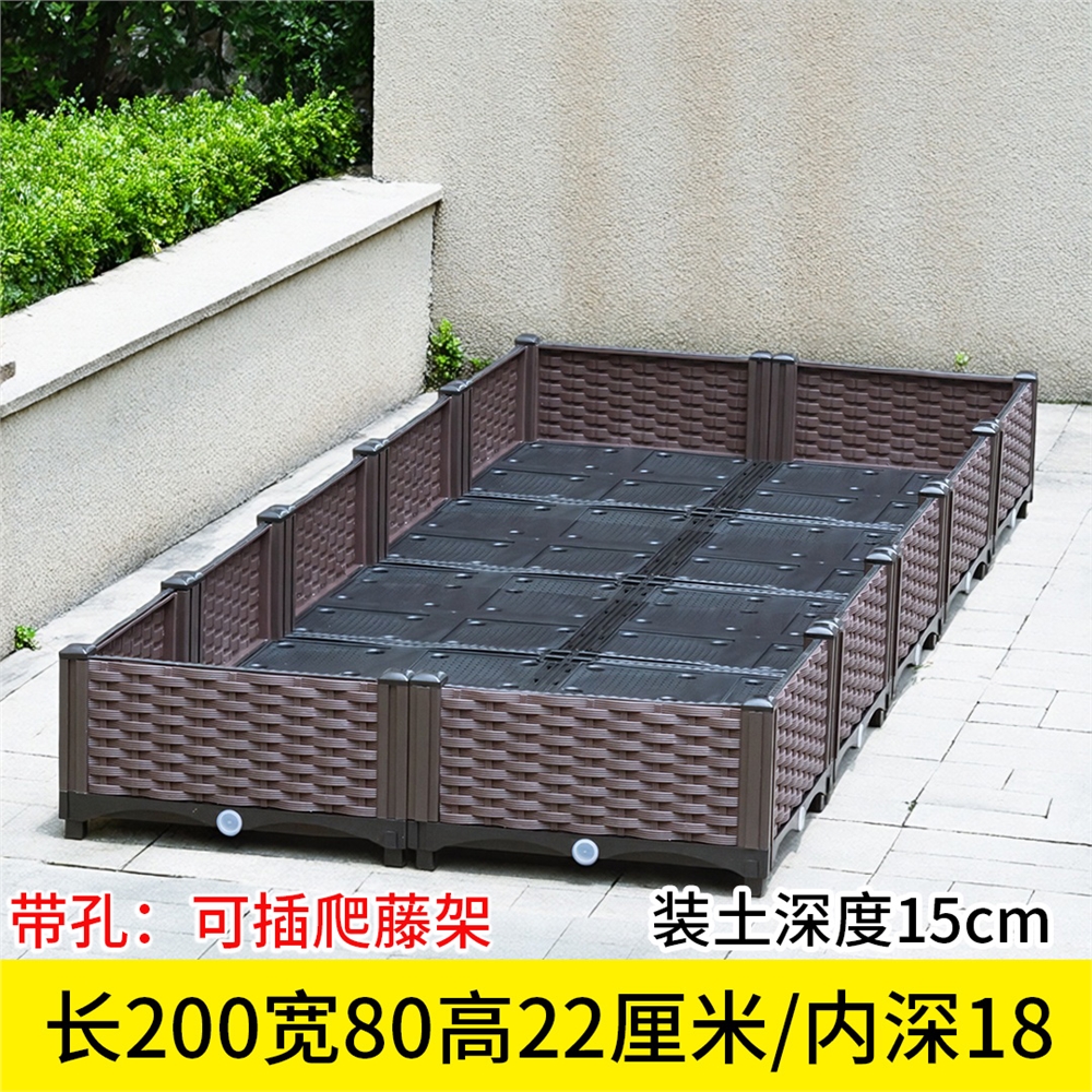 樓頂種菜專用箱神器陽臺屋頂菜園蔬菜種植戶外露臺特大花盆花箱|花盆
