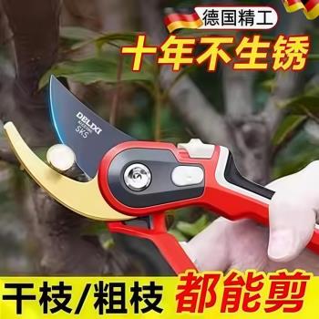德國精工修枝剪果樹粗樹枝修花家用園藝剪刀專用花藝省力工具大全