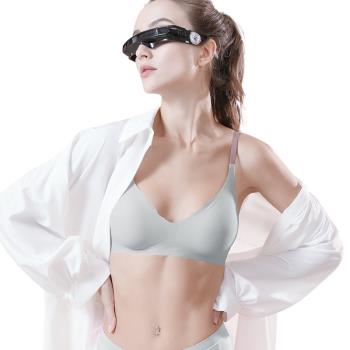 三角鏤空內衣女無鋼圈薄杯無束縛文胸舒適透氣收副乳聚攏顯大性感