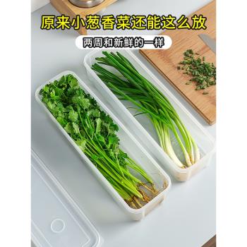香菜小蔥冰箱保鮮收納盒/防捂防黴防潮/五穀雜糧不佔空間