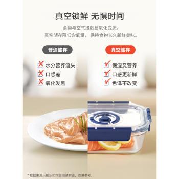 樂扣樂扣真空保鮮盒玻璃食品級密封袋泡菜水果冰箱收納罐冷藏套裝