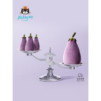 英國Jellycat活潑茄子蔬菜毛絨玩具兒童安撫益智玩具娃娃送禮