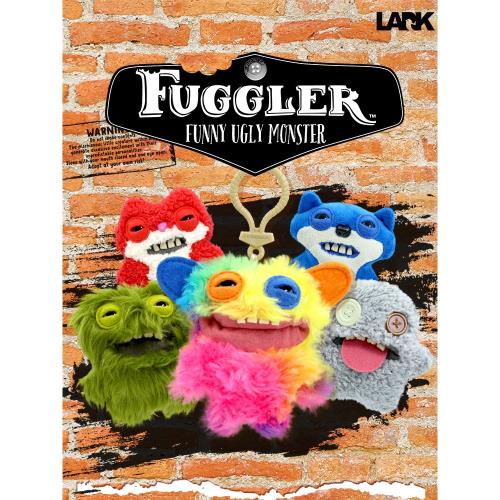 正版英國fuggler大牙齒萌牙怪獸掛件放克牙寶丑萌毛絨公仔鑰匙扣