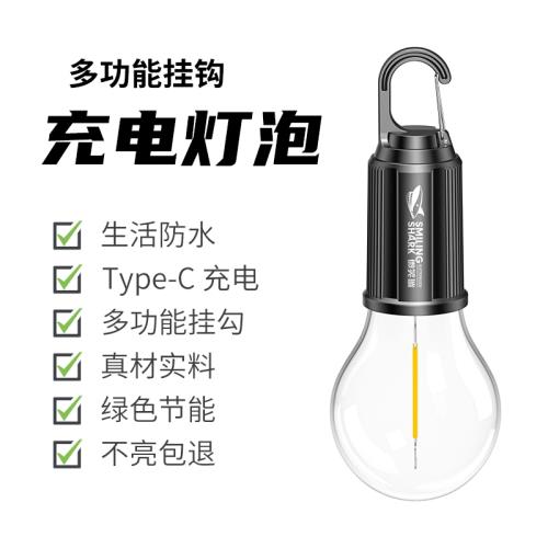 TypeC充電led燈泡停電應急USB移動超亮戶外夜市擺攤露營燈充電燈