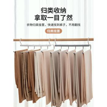 折疊褲架多功能多層褲子衣架家用魔術無痕褲夾衣櫃收納神器褲掛架