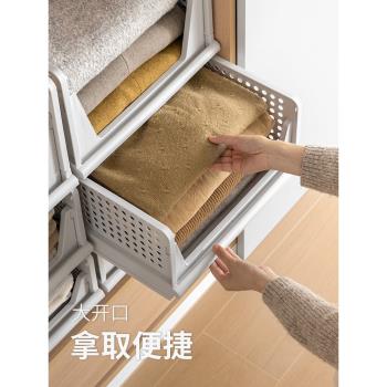 懶角落衣櫃分層隔板家用抽屜式收納箱衣服隔層置物架宿舍櫃子收納