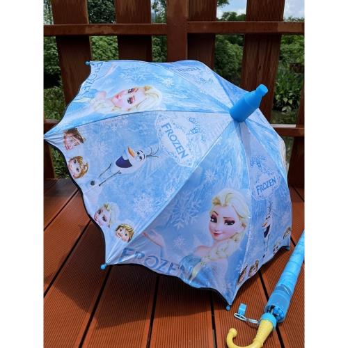 愛莎兒童雨傘自動男女童大號幼兒園可愛公主小學生寶寶直柄晴雨傘